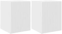 vidaXL TV-Schrank TV-Wandschrank Wandmontiert 2 pcs Gl&auml;nzend Wei&szlig; 30 x 31 x...