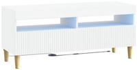 vidaXL TV-Schrank LED-TV-Schrank Wei&szlig; Holzwerkstoff