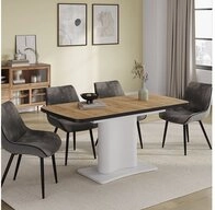 Vicco Esstisch Fenaro, Schwarz/Wei&szlig;/Wei&szlig;, 120 x 80 cm ausziehbar (1-St)