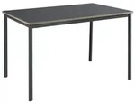 en.casa Esstisch, &raquo;Lindesberg&laquo; f&uuml;r 4 Personen 120 x 70 cm Stahlbeine Grau...