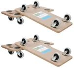 TRUTZHOLM Transportroller 4er Set Transportroller SOFT WHEEL indoor MDF Platte...