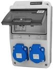 Doktorvolt Baustromverteiler XS 2x230V 16A kompakt Stromverteiler Stromz&auml;hler