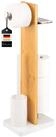 eluno WC-Garnitur Stand-WC-Garnitur 4in1, WC-B&uuml;rste, (Ersatz)Rollenhalter und