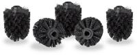 relaxdays Badezimmer-Set 10 x WC B&uuml;rstenkopf schwarz 12 mm, (10-St)