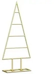 vidaXL K&uuml;nstlicher Weihnachtsbaum, Metall Weihnachtsbaum Gold 60 cm