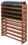 PROREGAL&reg; Weinregal VINOTECA FLEX PRO HxBxT 135x103x28cm 100 Flaschen Braun