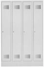 Stier Garderobenschrank STIER Garderobenspind Premium mit Sockel 4 Abteile