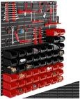 tectake Regal 88-tlg. Kleinteilemagazin mit 4 Wandplatten und...