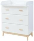 en.casa Wickelkommode, &raquo;Sarievn&laquo; mit abnehmbarer Wickelauflage 100 x 80 x 53...