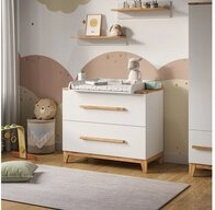 VitaliSpa&reg; Wickelkommode Malia, Wei&szlig;/Artisan/Artisan, 108 x 98 cm mit 2...