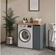 Vicco Waschmaschinenumbauschrank Viktor, Anthrazit/Goldkraft Eiche, 93.6 x 88.2...