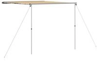vidaXL Kuppelzelt Wohnwagen-Markise 2,4x3x2,15 m Beige, (1 tlg)