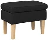 vidaXL Hocker Hocker Schwarz 55 x 35 x 41 cm Stoff (1 St)