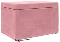 vidaXL Barhocker Hocker Rosa 61 x 41 x 40 cm Samt und Engineering Holz (1 St)