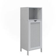 Vicco Midischrank Liora, Wei&szlig;, 36 x 98 cm mit W&auml;schekorb (1-St)