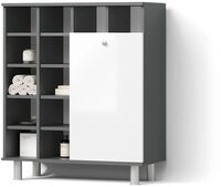 Livinity&reg; W&auml;scheschrank Fucino, Wei&szlig; Hochglanz, 78.4 x 91.6 cm (1-St)
