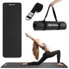 HyperMotion Yogamatte HyperMotion Yogamatte NBR 183x61x0,8 cm mit Gurt schwarz