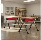HOMCOM S&auml;gebock 7-fach h&ouml;henverstellbar 64-81 cm Unterstellbock mit Griff,...