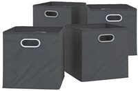 Vicco Faltbox, Anthrazit, 30 x 30 cm 4er Set (4 St)