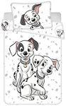 Disney Bettw&auml;sche 101 Dalmatiner &ndash; Bettbezug 100x135 cm & Kissenbezug 40x60...