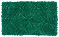 Homescapes Badematte Ikat Rutschfeste Hochflor Badematte 100% Baumwolle, gr&uuml;n,...