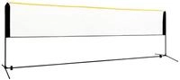 vidaXL Badmintonnetz, Vollexballnetz Verstellbar 500x103x94-158 cm Metall