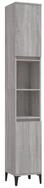vidaXL Badkommode, Badschrank Grau Sonoma 30x30x190 cm Holzwerkstoff