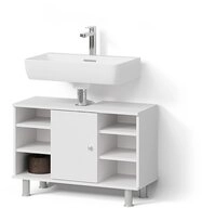 Livinity&reg; Waschbeckenunterschrank Fucino, Wei&szlig;, 80 x 54 cm (1-St)