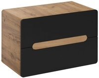 Lomadox Waschbeckenschrank NEW-LUTON Wotan Eiche Nb. 2 Schubk&auml;sten 80/53/46 cm