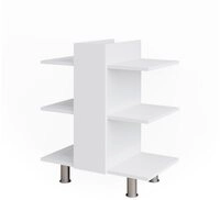 Vicco Waschbeckenunterschrank Fynn, Wei&szlig;, 60 x 70 cm mit 6 Ablagen (1-St)