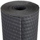vidaXL Gartenzaun Balkonsichtschutz Dunkelgrau 600 x 90 cm Poly-Rattan, (1-St)...