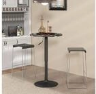HOMCOM Bartisch Runder Esstisch f&uuml;r 2 Personen (Runder Bartisch, 1-St.,...