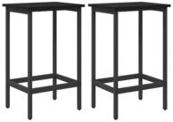 vidaXL Barhocker Barhocker 2 stk. Schwarz Eichen-Optik 40 x 32 x 74 cm (2 St)