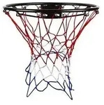 V3Tec Basketballkorb Basketballkorb mit Netz,rot-weiss (2-St) rot