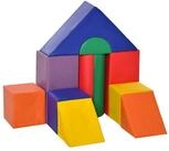 HOMCOM Schaumstoffbausteine Baukl&ouml;tze zum Toben, Klettern Spielbausteine,
