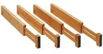 SO-TECH&reg; Besteckeinsatz 4-teiliges ORGA-BOX Bambus Schubladen Trennsystem...