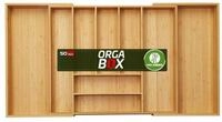 SO-TECH&reg; Besteckeinsatz ORGA-BOX&reg; Universal Bambus Besteckkasten verstellbar...