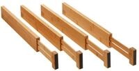 SO-TECH&reg; Besteckeinsatz 4-teiliges ORGA-BOX Bambus Schubladen Trennsystem...