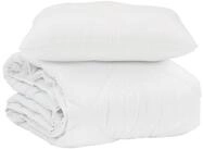 vidaXL Bettw&auml;sche Sommerdecke mit Kissen 2 stk. Wei&szlig; Mikrofaser, Mikrofaser, 2