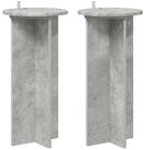 vidaXL Blumenst&auml;nder Pflanzenst&auml;nder 2 Stk. Betongrau 29,5 x 29,5 x 60 cm (2...