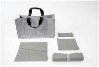 Sigel Aktentasche Bag Accessoires Basic Bundle hellgrau 1x BA431,1x BA502,1x...