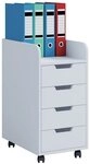 VCM Rollcontainer B&uuml;roschrank Konal H. 65 x B. 33 x T. 40 cm,...