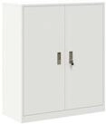 vidaXL Aktenschrank Aufbewahrungsschrank Wei&szlig; 90 x 40 x 105 cm Stahl (1-St)