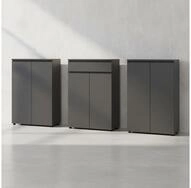 KADIMA DESIGN B&uuml;rom&ouml;bel-Set B&uuml;ro-Set STUTTGART, Schrankwand (273 cm),...