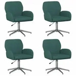 vidaXL B&uuml;rostuhl B&uuml;rost&uuml;hle 4 Stk. 54 x 58 x 90 cm Dunkelgr&uuml;n Stoff (4 St)...