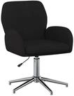 vidaXL B&uuml;rostuhl Drehstuhl 54 x 58 x 90 cm Schwarz Stoff (1 St)