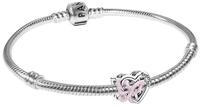 Pandora Silberarmband 21761, f&uuml;r Damen Set Silber Verschlungenes Herz &