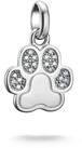 THOMAS SABO Charm-Einh&auml;nger Charm Pfoten-Design - Connect, mit Zirkonia (synth)