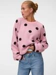 Rundhalspullover VERO MODA "VMLIV LS KNIT EXP EXP", Damen, Gr. M, rosa...