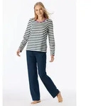 Schiesser Schlafanzug Casual Essentials (2 tlg) Baumwolle, V-Ausschnitt,...